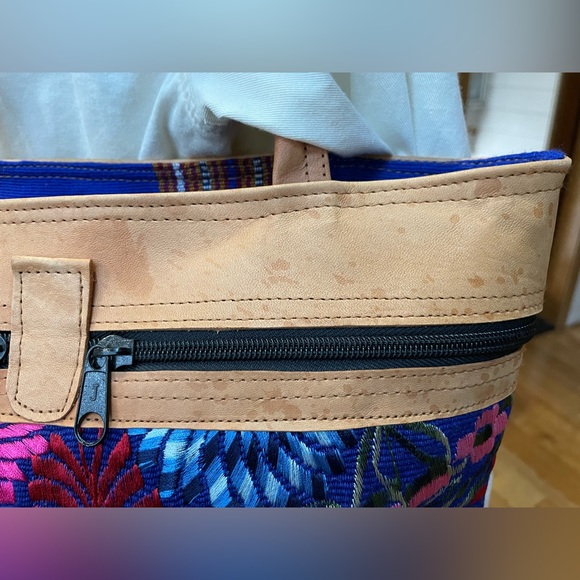 Colorful Embroidered Tote Bag - Picture 3 of 5